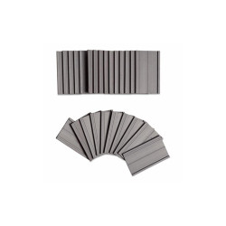 U Brands Magnetic Card Holders, 2 X 1, Black, 25/pack 5142U00-54