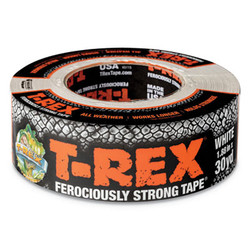 T-REX® Duct Tape, 3" Core, 1.88" X 30 Yds, White 241534