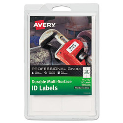 Avery® LABEL,DUR ID,12UP,120,WH 61521