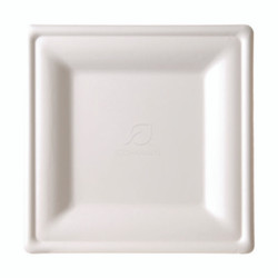 Eco-Products® PLATE,10" SQ,WH,250/CT EP-P023