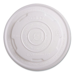 Eco-Products® LID,PLAS,SOUP CUPS,WH,500 EP-ECOLID-SPL