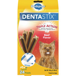 Pedigree Dentastix Toy Dog Beef Flavor Dental Dog Treat (24-Pack) 797002