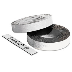 ZEUS® Dry Erase Magnetic Label Tape, 1" x 50 ft, White BAU66151