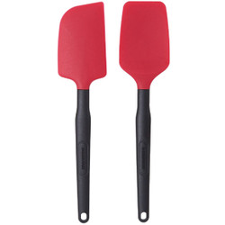 Farberware Classic Red Spoon/Scraper Spatula Set (2-Piece) 5211596