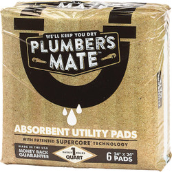 RectorSeal Plumbers Mate 97260 Absorbent Utility Pads (6-Pack) 97260