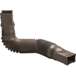 Amerimax Flex-A-Spout Brown Vinyl Downspout Extension 85019