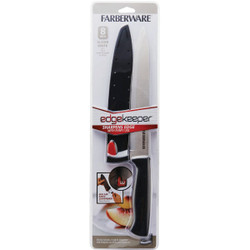 Farberware 8 In. Black Slicer Knife with Edgekeeper Sheath 5301747