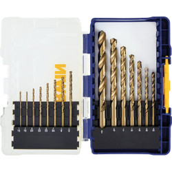 Irwin 15-Piece Cobalt Drill Bit Set, 1/16 In. thru 3/8 In. 316015