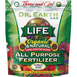 Dr. Earth Life All Purpose 4 Lb. 4-6-5 All Purpose Organic Pelletized Fertilizer