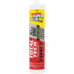 Super Glue Total Tech 9.8 Oz. White Construction Adhesive & Sealant 11711001