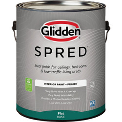 Glidden Spred Interior Paint + Primer Flat Midtone Base Gallon GLSIN40B2/01