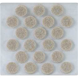 Magic Sliders 3/8 In. Round Beige Self Adhesive Felt Pads (84-Count) 63118