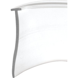 Prime-Line 1 In. x 36 In. Clear Tee-Shaped Shower Door Sweep M 6211