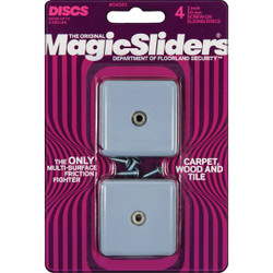 Magic Sliders 2 In. Screw-On Square Sliding Disc (4-Pack) 04051