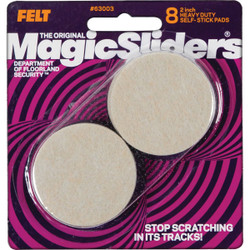 Magic Sliders 2" Rnd Oatml Furn Pad Hd 63003