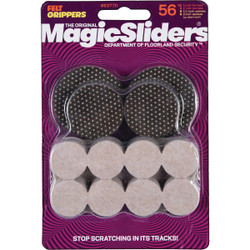 Magic Sliders Felt and Gripper Furniture Pad Assortment (56-Pack) 63770