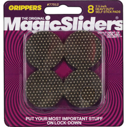 Magic Sliders 1-1/2 In. Heavy Duty Gripper Pad (8-Pack) 77512