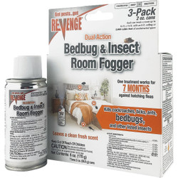 REVENGE 2 Oz. Dual Action Bedbug Indoor Insect Fogger (3-Pack) 4673