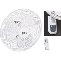 Best Comfort 16 In. 3-Speed White Oscillating Wall-Mount Fan 15258-R PG