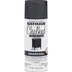 Rust-Oleum Chalked 12 Oz. Ultra Matte Spray Paint, Charcoal 302590