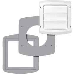 Dundas Jafine EzFix 4 In. White Plastic Replacement Vent Cap & Gasket Kit EZFXZW