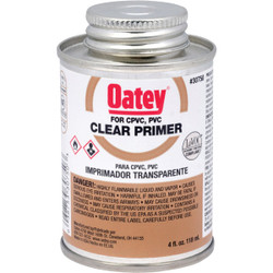 Oatey 4 Oz. Clear Pipe and Fitting Primer for PVC/CPVC  30750