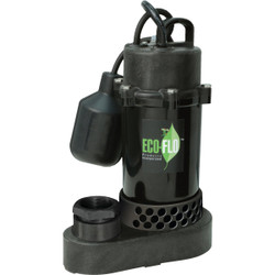 ECO-FLO 1/3 HP Wide Angle Switch Submersible Thermoplastic Sump Pump SPP33W