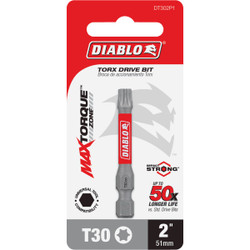 Diablo T30 TORX 2 In. Power Impact Screwdriver Bit DT302P1