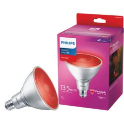 Philips 100W Equivalent Red PAR38 Medium LED Floodlight Light Bulb 568295