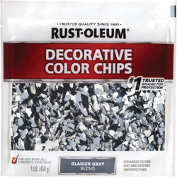 Rust-Oleum Color Chip Concrete Coating, 1 Lb., Glacier Gray 312449