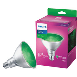 Philips 100W Equivalent Green PAR38 Medium LED Floodlight Light Bulb 568287