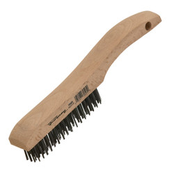 Forney 10-1/4 In. Shoe Handle Wire Brush with Carbon Steel Bristles 70505