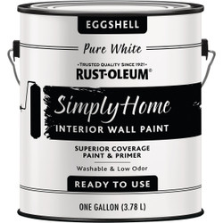 Rust-Oleum Sure Color Eggshell White Interior Wall Paint and Primer, Gallon