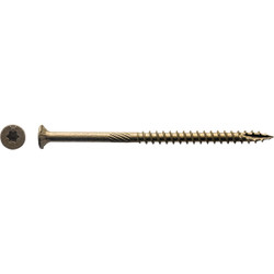 Big Timber #10 x 3-1/2 In. Bronze Flat Head Wood Screw (1000 Ct.) BTX10312