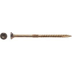 Big Timber #9 x 3 In. Yellow Zinc Flat Head Wood Screw (390 Ct., 5 Lb.) 5YTX93