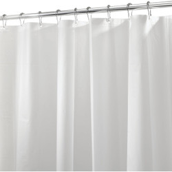 iDesign 72 In. x 72 In. White PEVA Shower Curtain Liner 12054