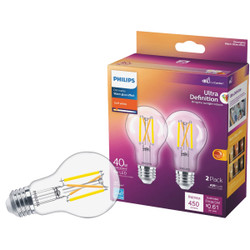 Warm Glow 2pk 40w A19 Wg Led Bulb 573451