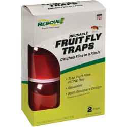 Rescue Reusable Fruit Fly Trap (2-Pack) FFTR2-SF5