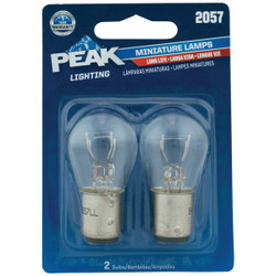 PEAK 2057 12.8/14V Mini Incandescent Automotive Bulb (2-Pack) 2057LL-BPP