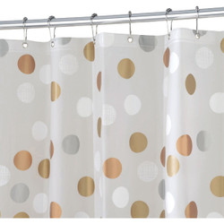 iDesign 72 In. x 72 In. Gilly Dot PEVA Shower Curtain 32280