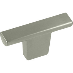 Laurey Cosmopoplitan T-Shaped 2 In. Satin Nickel Cabinet Knob 72928