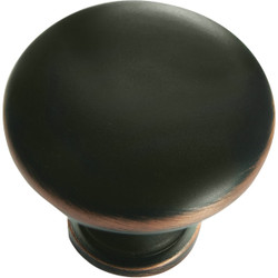 Laurey Ultima Round 1-3/8 In. Oil Rubbed Bronze Hollow Steel Cabinet Knob 54666