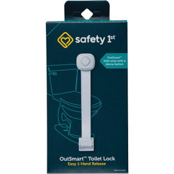 Safety 1st OutSmart White Plastic Toilet Lock HS288