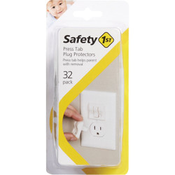 Safety 1st Press Tab White Plug Protectors (32-Pack) HS224