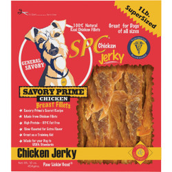 Savory Prime General Savory Chicken Jerky Dog Treat, 1 Lb. 30016