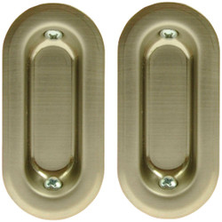 Johnson Hardware Oval Flush Pocket Door Pull 35-15PK2