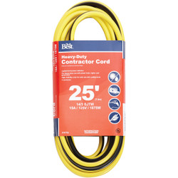 Do it Best 25 Ft. 14/3 Heavy-Duty Contractor Extension Cord OU-JTW143-25-YLWS