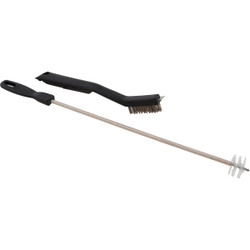 GrillPro 10-1/2 In. Resin Handle Venturi Tube Cleaning Brush & Maintenance Set