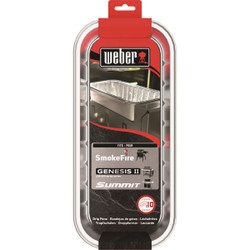 Weber 11 In. x 5 In. x 2.5 In. Aluminum Drip Pans (10-Pack) 6498