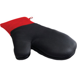 GrillPro 16 In. Black Heavy-Duty Silicone Palm Grill Mitt 90963